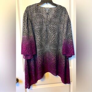 Catherines Purple and Black Ombre Tunic